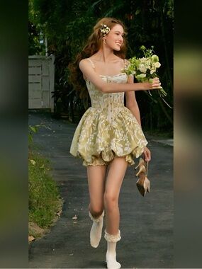 Lacemade Floral Twins Pear Blossom Corset Dress